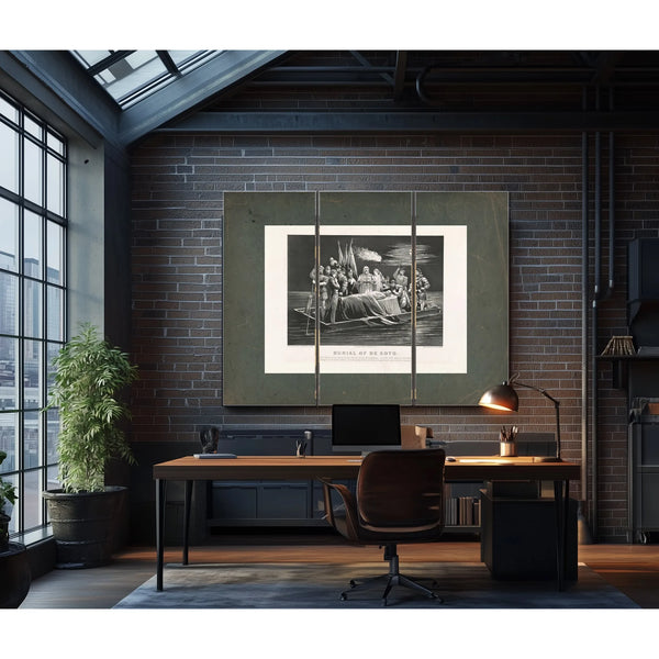 Burial of Desoto 1876 — Framed Wall Art Room View | Bella Frye