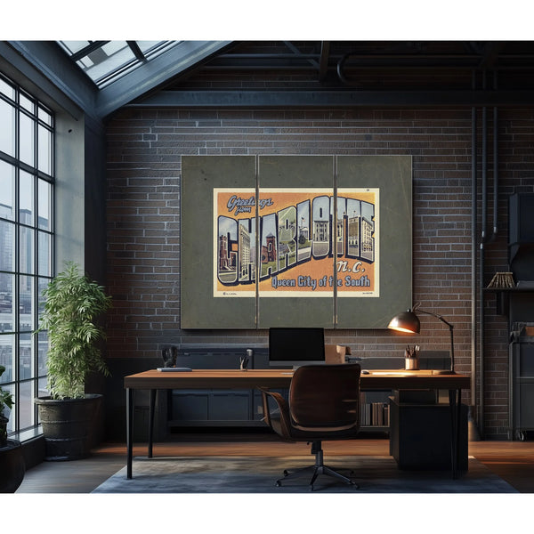 North Carolina Charlotte — Framed Wall Art Room View | Bella Frye