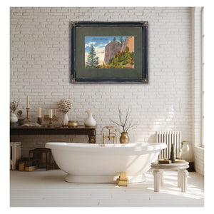 Bishop Cap At Shepperd's Dell Columbia River Highway Oregon B — vintage wall art by Bella Frye