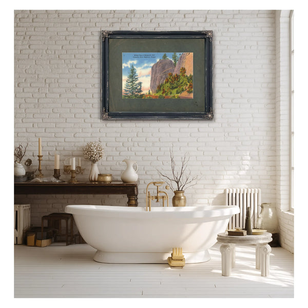 Bishop Cap At Shepperd's Dell Columbia River Highway Oregon B — vintage wall art by Bella Frye