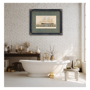 Clipper Ship Arizona 1227 Tons Register — Framed Wall Art Room View | Bella Frye