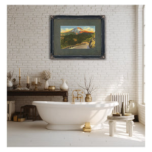 Mt Hood From Buzzards Point Oregon'1 — vintage wall art by Bella Frye