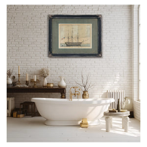 US. Ship North Carolina 102 Guns — Framed Wall Art Room View | Bella Frye