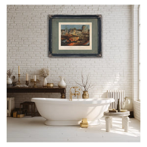 The Splendid Naval Triumph on the Mississippi April 24th 1862 Destruction of — Framed Wall Art Room View | Bella Frye