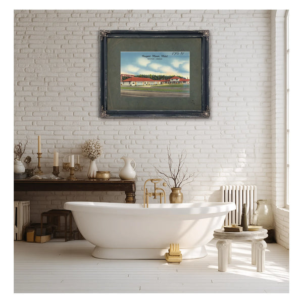 Newport Manor Motel Newport Oregon — vintage wall art by Bella Frye