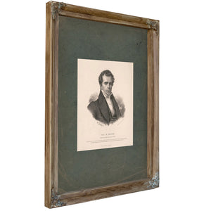 Eli K Moore Representative From New York 1837 — Verdigris Framed Canvas Print | Bella Frye