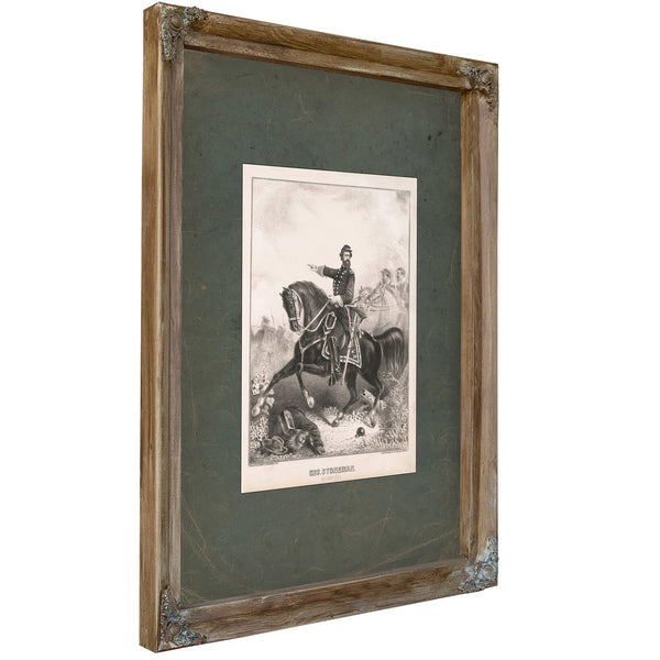George Stoneman 19th Century — Verdigris Framed Canvas Print | Bella Frye