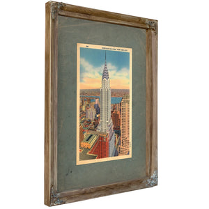 Chrysler — Verdigris Framed Canvas Print | Bella Frye