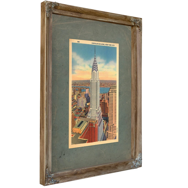 Chrysler — Verdigris Framed Canvas Print | Bella Frye