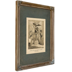 In Memory of the American Soldiers and Sailors 1861 1866 1874 — Verdigris Framed Canvas Print | Bella Frye