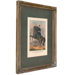Major General George B Mcclellan at the Battle of Antietam Md Sept 17th 1862 1862 — Verdigris Framed Canvas Print | Bella Fry