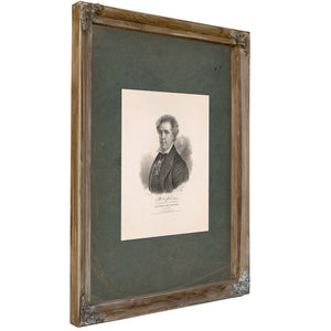 Richard M Johnson Vice President of the United States 184 — Verdigris Framed Canvas Print | Bella Frye