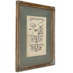 US Patent No. 5327586 Ballet Tutu Construction — Verdigris Framed Canvas Print | Bella Frye
