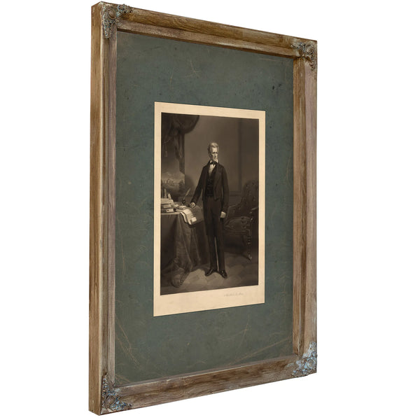 Andrew Jackson 186 — Verdigris Framed Canvas Print | Bella Frye