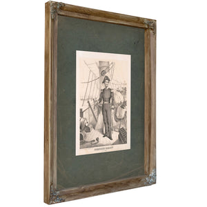 David Glasgow Farragut 19th Century — Verdigris Framed Canvas Print | Bella Frye