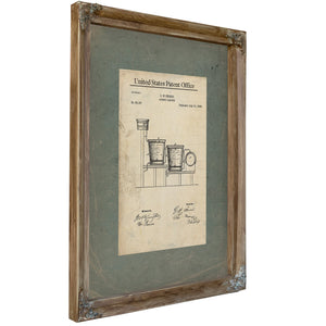 The Ferris Spirits Apparatus Patent Archive Print — Verdigris Framed Canvas Print | Bella Frye