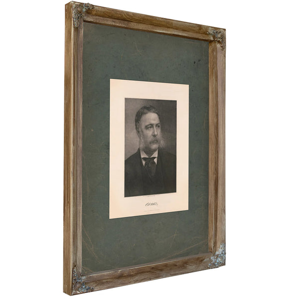 Chester Alan Arthur 188 — Verdigris Framed Canvas Print | Bella Frye