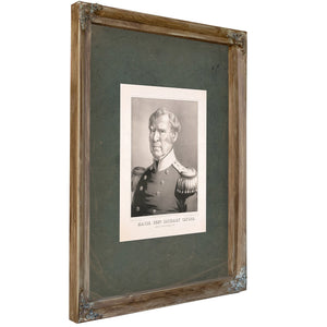 Major General Zachary Taylor 1848 — Verdigris Framed Canvas Print | Bella Frye