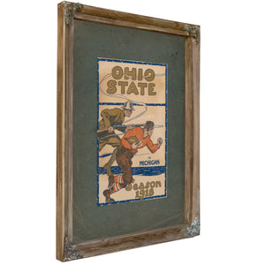 Michigan Ohio State Football Program — Verdigris Framed Canvas Print | Bella Frye