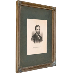 Hon Schuyler Colfax the Peoples Choice for Vice President 1868 1868 — Verdigris Framed Canvas Print | Bella Frye