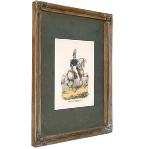 General De Twiggs at the Storming of the Fortress of Chapultepec 1847 — Verdigris Framed Canvas Print | Bella Frye
