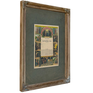 United Mine Workers of America 1899 — Verdigris Framed Canvas Print | Bella Frye