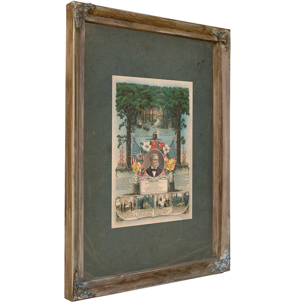 Woodmen of the World Father Jc Root 189 — Verdigris Framed Canvas Print | Bella Frye
