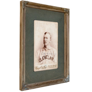 Cy Young by Pifer and Becker 1893 — Verdigris Framed Canvas Print | Bella Frye