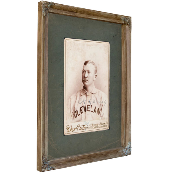 Cy Young by Pifer and Becker 1893 — Verdigris Framed Canvas Print | Bella Frye