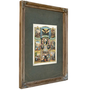 American Order of United Mechanics 19th Century — Verdigris Framed Canvas Print | Bella Frye