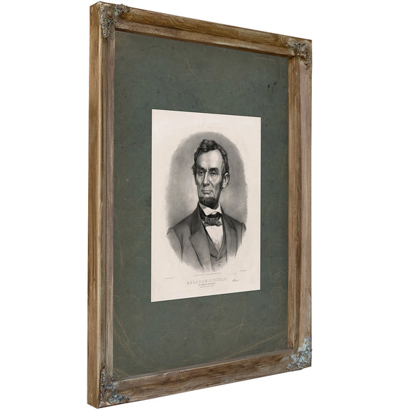 Abraham Lincoln_the Martyr President Assassinated April 14th 1865 1865 — Verdigris Framed Canvas Print | Bella Frye