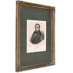 John Catron Judge of the Supreme Court of the Us 1839 — Verdigris Framed Canvas Print | Bella Frye