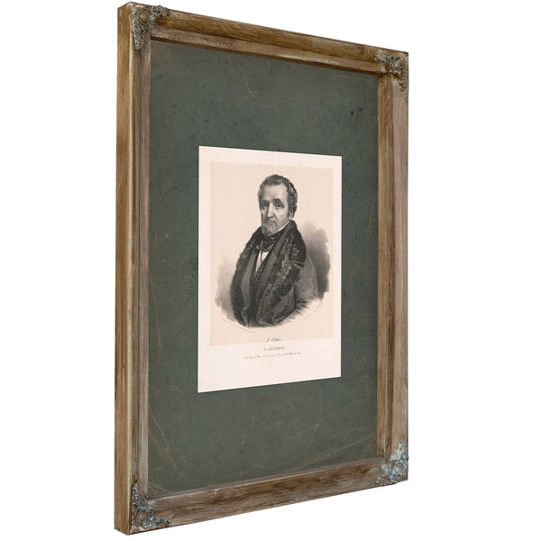 John Catron Judge of the Supreme Court of the Us 1839 — Verdigris Framed Canvas Print | Bella Frye