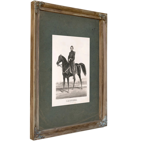Ormsby Macknight Mitchel Brigadier General Usa 1861 — Verdigris Framed Canvas Print | Bella Frye