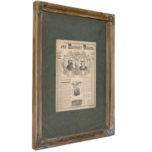 Our Nations Choice Rutherford B Hayes William a Wheeler 1876 — Verdigris Framed Canvas Print | Bella Frye