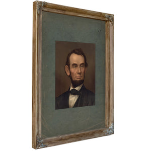 Abraham Lincoln 1877 1 — Verdigris Framed Canvas Print | Bella Frye