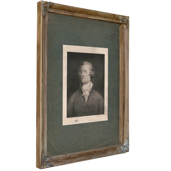 Alexander Hamilton 1896 — Verdigris Framed Canvas Print | Bella Frye