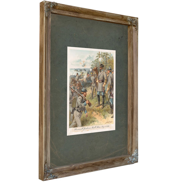 Stonewall Jackson Bull Run Aug 17 1861 19 — Verdigris Framed Canvas Print | Bella Frye