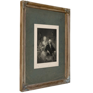 Washington at Home 1867 — Verdigris Framed Canvas Print | Bella Frye