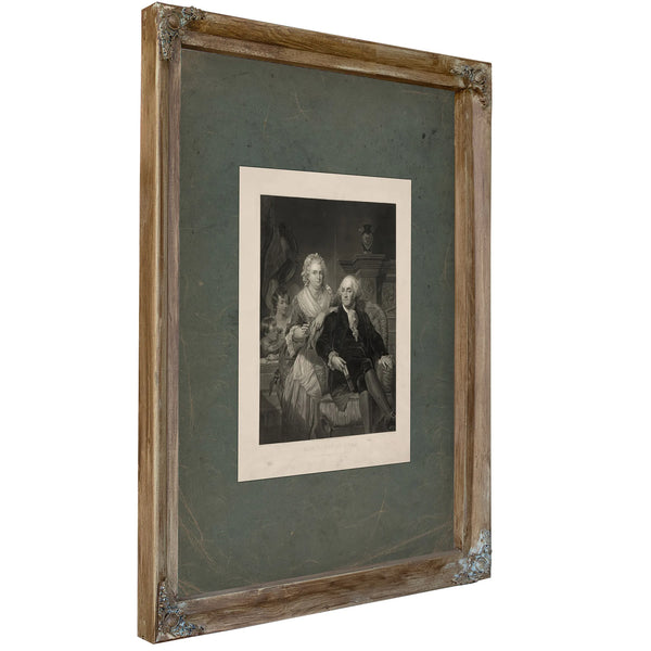 Washington at Home 1867 — Verdigris Framed Canvas Print | Bella Frye