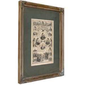 Anti Prohibition 1888 — Verdigris Framed Canvas Print | Bella Frye