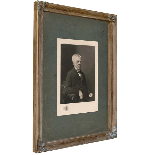 Oliver Wendell Holmes 1894 — Verdigris Framed Canvas Print | Bella Frye