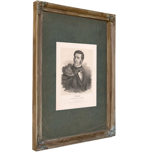 Mouton Senator From Louisiana 184 — Verdigris Framed Canvas Print | Bella Frye