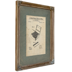 The Pacholder Cigarette Form Patent — a Ritual of Smoke and Industry — Framed Wall Art Room View | Bella Frye