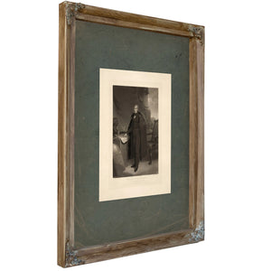 William Henry Harrison Late President of the United States 1841 — Verdigris Framed Canvas Print | Bella Frye