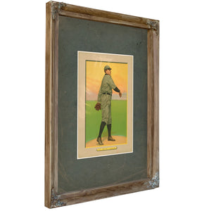 Cy Young Cleveland Naps Baseball Card Portrait 5 — Verdigris Framed Canvas Print | Bella Frye