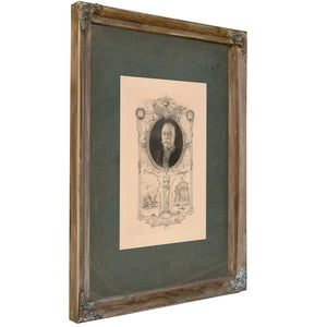 Portrait of Admiral Dewey Commemorating His Arrival in New York September 1899 192 — Verdigris Framed Canvas Print | Bella Fr