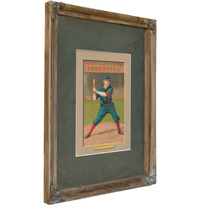 Dode Paskert Cincinnati Reds Baseball Card Portrait 2 — Verdigris Framed Canvas Print | Bella Frye