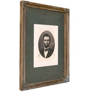 Abraham Lincoln 1894 — Verdigris Framed Canvas Print | Bella Frye