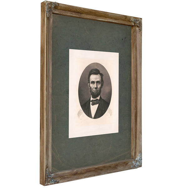 Abraham Lincoln 1894 — Verdigris Framed Canvas Print | Bella Frye